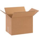 Display the MH-USA 10 x 7 x 7 corrugated box, flaps opened against a white background, highlighting its packaging potential.