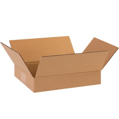 1082.jpg The MH-USA 10 x 8 x 2 Flat Corrugated Boxes, sold in bundles of 25, exemplify standard packaging for shipping and storage with their durable and practical design. The featured empty brown box is displayed with its flaps extended against a plain white background.