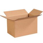 The MH-USA 11 x 7 x 7 corrugated boxes feature four flaps extended outward against a plain white background. Perfect for shipping needs, the bundle includes 25 boxes to make your packing tasks seamless and efficient.