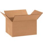 A MH-USA 11 x 8 x 6 corrugated box, flaps extended, is displayed open on a white background. Ideal for packing or shipping, it is included in a convenient bundle of 25.