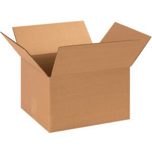 The MH-USA 13 x 11 x 8 Corrugated Boxes (25/Bundle) sit open with flaps extended against a pristine white background, ready to fulfill their storage promise.