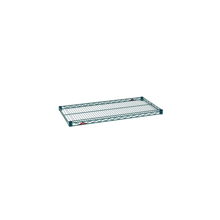 13lbyg4t0gzditqxqmuqdq721i1v78j8.jpg The Metro Super Erecta 1836NK3 boasts a grid-patterned, green metal wire design with Metroseal Green Epoxy coating. Accented by two red labels, it measures 18 x 36 and is set against a white background.