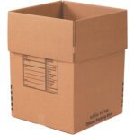 The MH-USA 18 x 18 x 24 Deluxe Packing Boxes, available in a 6 pack, are tall and open with printed labels and checkboxes on the side, offering a spacious 4.5 cubic feet capacity for all your packing needs.