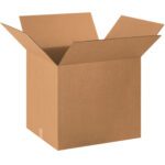 An MH-USA 20 x 18 x 18 Corrugated Box from a bundle of 15, made of durable brown corrugated material, is shown with flaps folded outward against a white background.