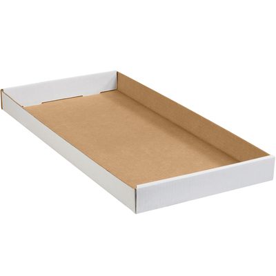 White Corrugated Trays (50/Bundle)