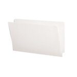 A Smead End Tab File Folder (24556) is displayed against a white background. It is ivory, legal-sized, and features a straight-cut tab on the right for easy labeling.