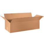 The MH-USA 36 x 14 x 10 corrugated boxes (15 per bundle) are displayed open and empty with flaps extended against a white background, highlighting their sturdy design—ideal for all your packaging needs.