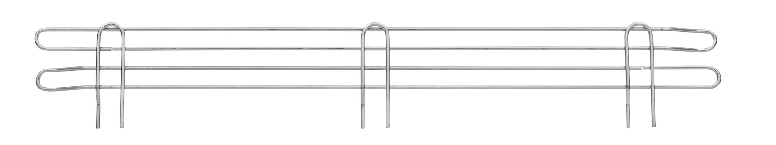 Super Erecta 4" High Ledge for Wire Shelving Chrome