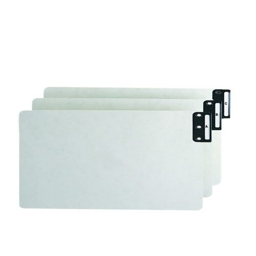 63276.jpg The Smead End Tab 100% Recycled Pressboard Guides (63276) come in a set of 25, featuring extra wide legal size and gray/green hues. They offer vertical metal tabs (A-Z) against an understated plain white backdrop for sleek organization.