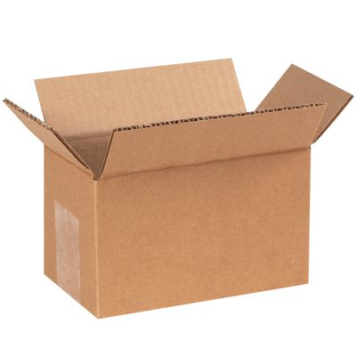 633.jpg An open, empty MH-USA 6 x 3 x 3 Long Corrugated Box from the 25/Bundle set, featuring extended flaps on all sides. The sturdy, plain brown corrugated cardboard box is displayed against a white background.