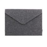 The Smead Soft Touch Cloth Expanding File features a sleek gray design with a triangular flap and magnetic closure, perfect for professional settings.