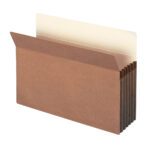 The Smead File Pocket (74234) is a legal-size, expanding accordion file with straight-cut tab and sturdy redrope side panels, offering a 5-1/4 expansion for organizing documents.