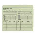 The Smead Employee Record File Folder, available in a pack of 20, is perfect for organizing employee details. This moss-colored, letter-size folder has sections for personal info, address, emergency instructions, education, and employment history (Product Number: 77000).