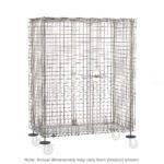 The Metro SEC33S-SD Super Erecta Standard-Duty Stem Caster Security Shelving Unit is a large, rectangular stainless steel cage with grid pattern and front latch, mounted on four wheels for easy mobility. Note: Actual dimensions (21.5 x 40.75 x 62) may vary from product shown (casters not included).