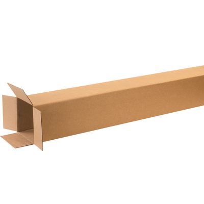 8860.jpg The MH-USA 8 x 8 x 60 tall corrugated box, with open flaps on one end, is shown against a white background, perfect for your storage needs. (15/Bundle).