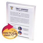 The Smead Poly Envelope (89540) is a clear, letter-size document holder with 1-1/4 expansion and string-tie closure, ideal for displaying items like Trade International 1999 Financial Statement, featuring easy-to-clean labels with icons and essential charts.