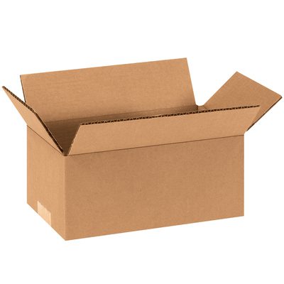944.jpg The open brown cardboard box, with flaps upright against a white backdrop, is from the MH-USA 9 x 4 x 4 Long Corrugated Boxes (25/Bundle) collection, perfect for packing, shipping, and storage.