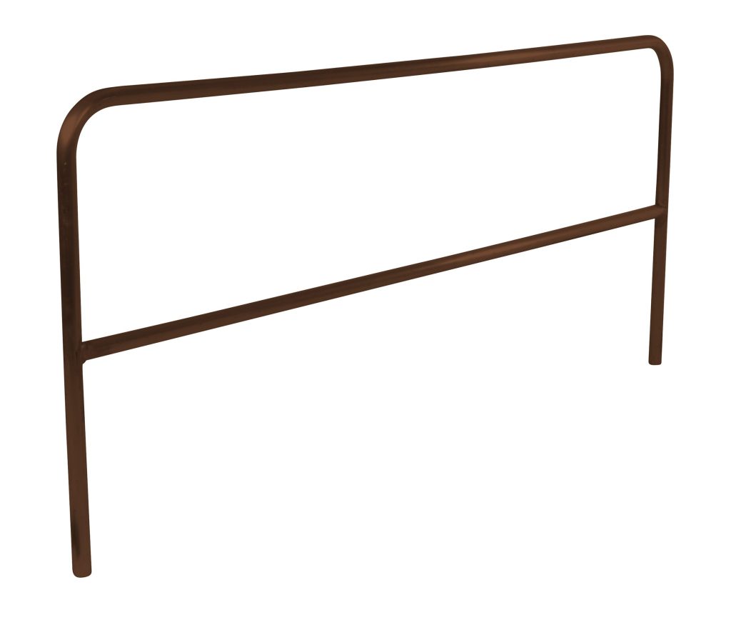 Aluminum Pipe Safety Railing 120" Brown