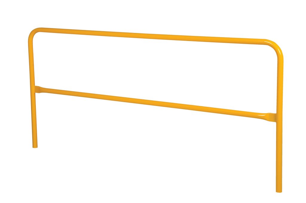 Aluminum Pipe Safety Railing 120" Yellow