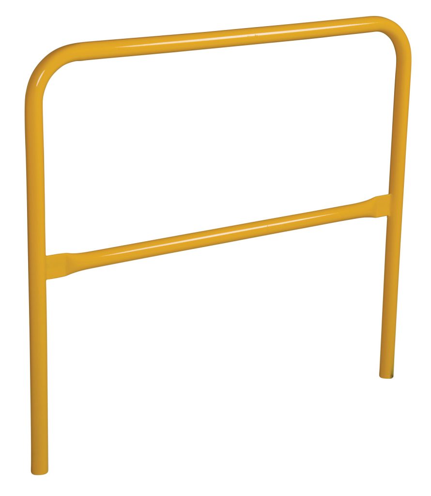 Aluminum Pipe Safety Railing 48In L-Yellow