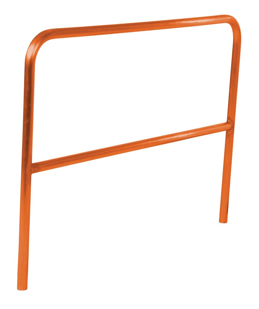 Pipe Safety Railing 60In L-Orange
