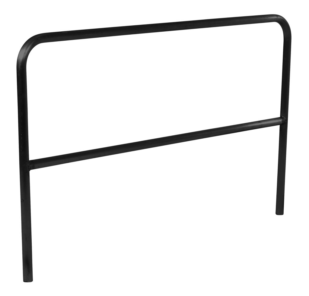 Aluminum Pipe Safety Railing 72In L-Black