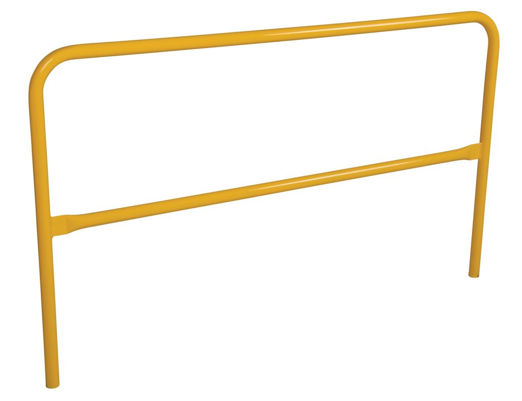 Aluminum Pipe Safety Railing 72In L-Yellow