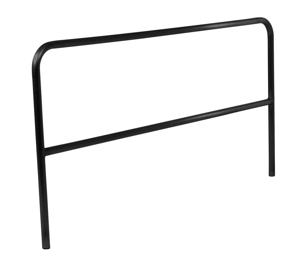 Pipe Safety Railing 84In L-Black