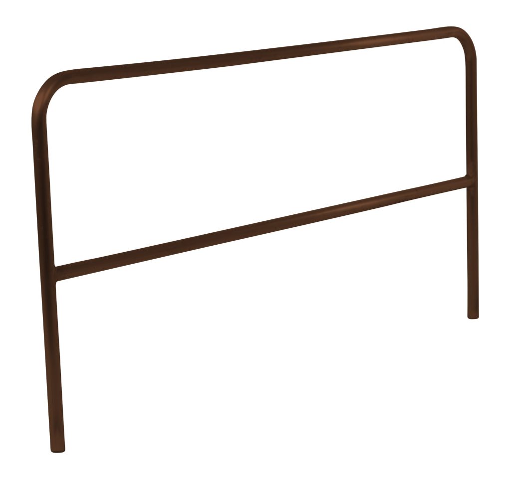 Pipe Safety Railing 84In L-Brown