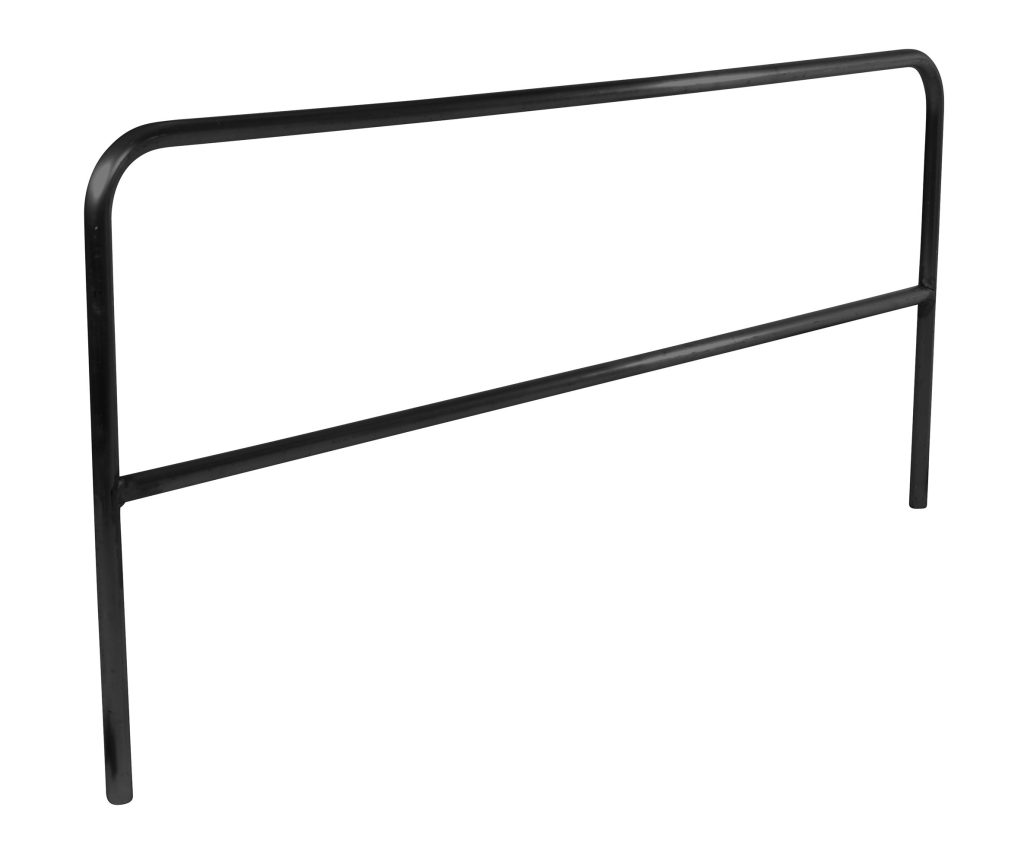 Pipe Safety Railing 96In L-Black