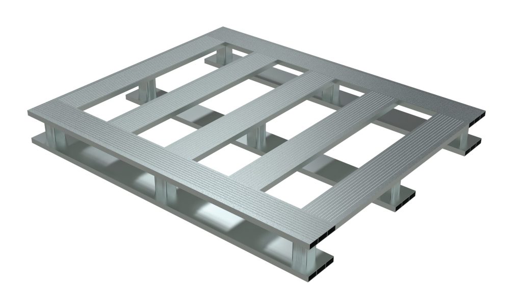 Heavy Duty Aluminum Half Pallet Skid Bottom 40X24