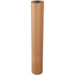 A tall cylindrical MH-USA 48 - 75 Lbs Anti-Slip Paper Roll (425/Roll) stands vertically against a white background, providing a sturdy solution.