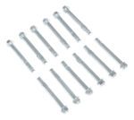 Image of twelve Vestil Concrete Anchor Bolts (12-Pack, 3/4 x 6-1/4) shown in three staggered rows. The silver bolts have threaded ends and hexagonal heads, neatly aligned on a plain white background.