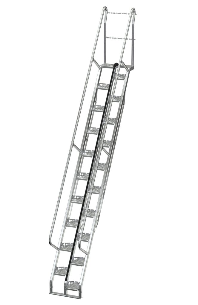 Galvanized Alternate Tread Stair 56 Degree