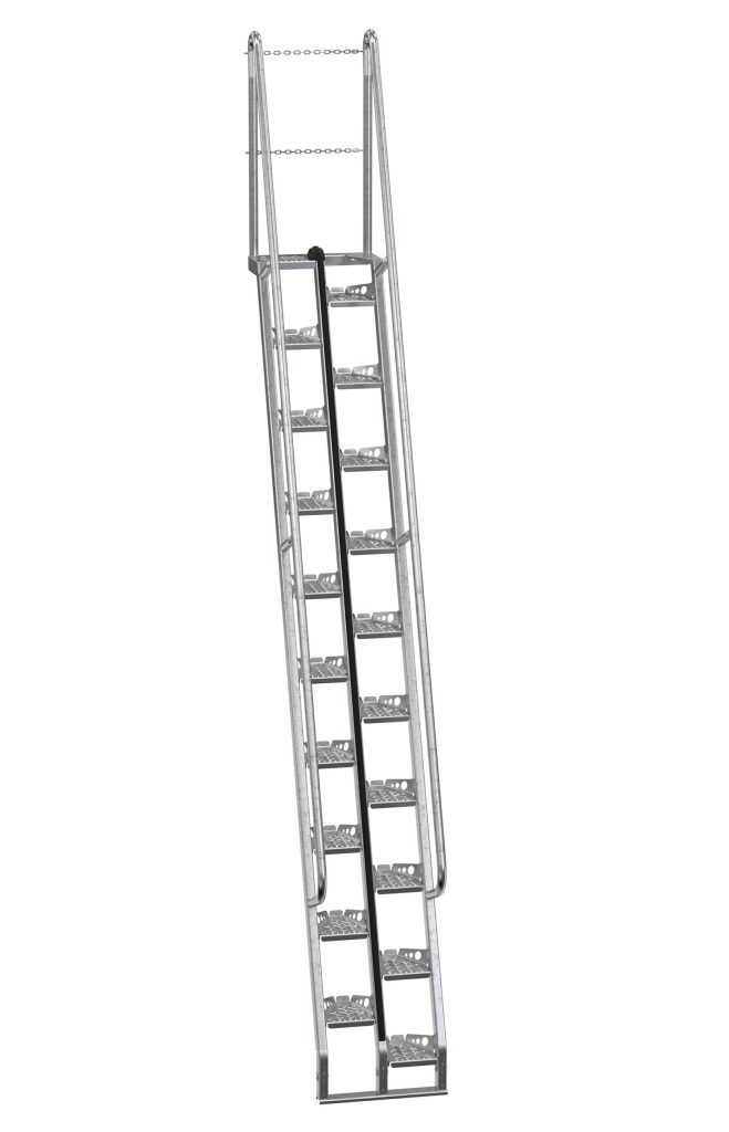 Galvanized Alternate Tread Stair 68 Degree