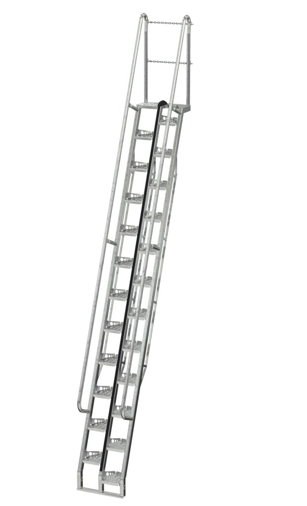 Galvanized Alternate Tread Stair 68 Degree