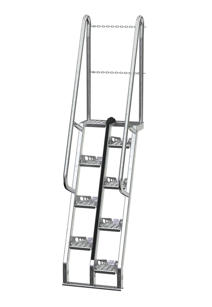 Galvanized Alternate Tread Stair 68 Degree