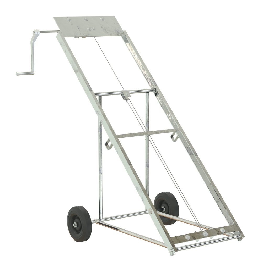 Alum Grip-Strut Walk Ramp 167.25 X 41.62 Wheels