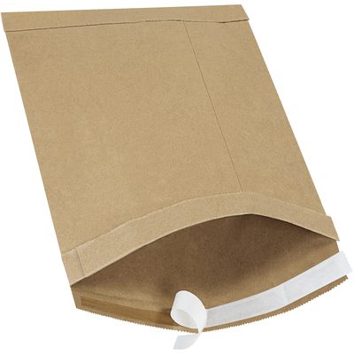 B806SS.jpg The 8 1/2 x 14 1/2 brown kraft Lbs3 self-seal padded mailer features a white peel-and-seal strip at its open end, laid flat to highlight its rectangular shape and closure, available in cases of 100.