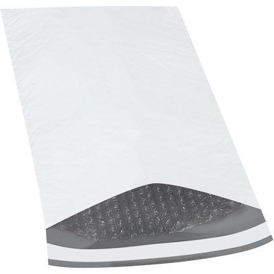 B838.jpg The MH-USA 8 1/2 x 14 1/2 Bubble Lined Poly Mailer offers a white padded design with a peel-and-seal flap and interior bubble wrap for protection.