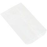 A plain white paper bag with a slightly glossy surface lies flat on a white background. The edges are neatly folded, showcasing the MH-USA 6¼ x 9¼ design. Ideal for merchandise, these rectangular bags come in cases of 3000.