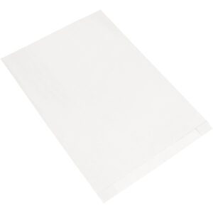 A white, flat rectangular sheet appears against a plain background, resembling the clean look expected from MH-USA 17 x 4 x 24 White Gusseted Merchandise Bags (500/Case).