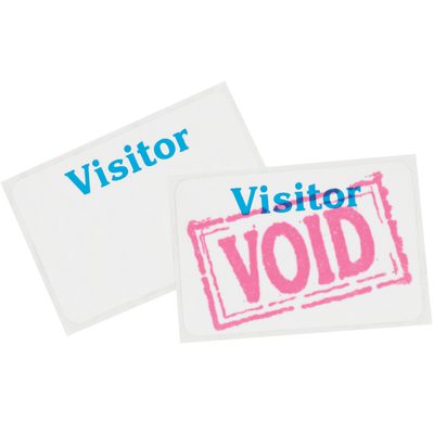 One Day Visitor Pass (100/Case)