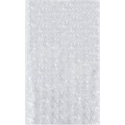 BOB1518F.jpg Close-up of clear bubble wrap resembling the MH-USA 15 x 18 Flush Cut Bubble Pouches (150/Case), highlighting a grid of small air-filled bubbles. The glossy surface reflects light, ideal for protective packaging.