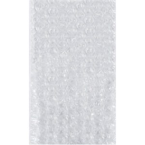 The MH-USA 4 x 10 Flush Cut Bubble Pouches (500/Case) have evenly spaced, round air-filled bubbles and a transparent, glossy texture to provide excellent item protection.