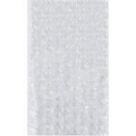 The MH-USA 6 x 15 Flush Cut Bubble Pouches (400/Case) are designed with small, evenly spaced air-filled bubbles and a smooth, glossy texture to cushion and protect items during packaging and shipping.