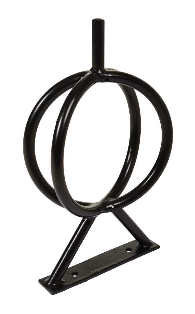 Black Bicycle Rack 5.31 X 12.75 X 22.5