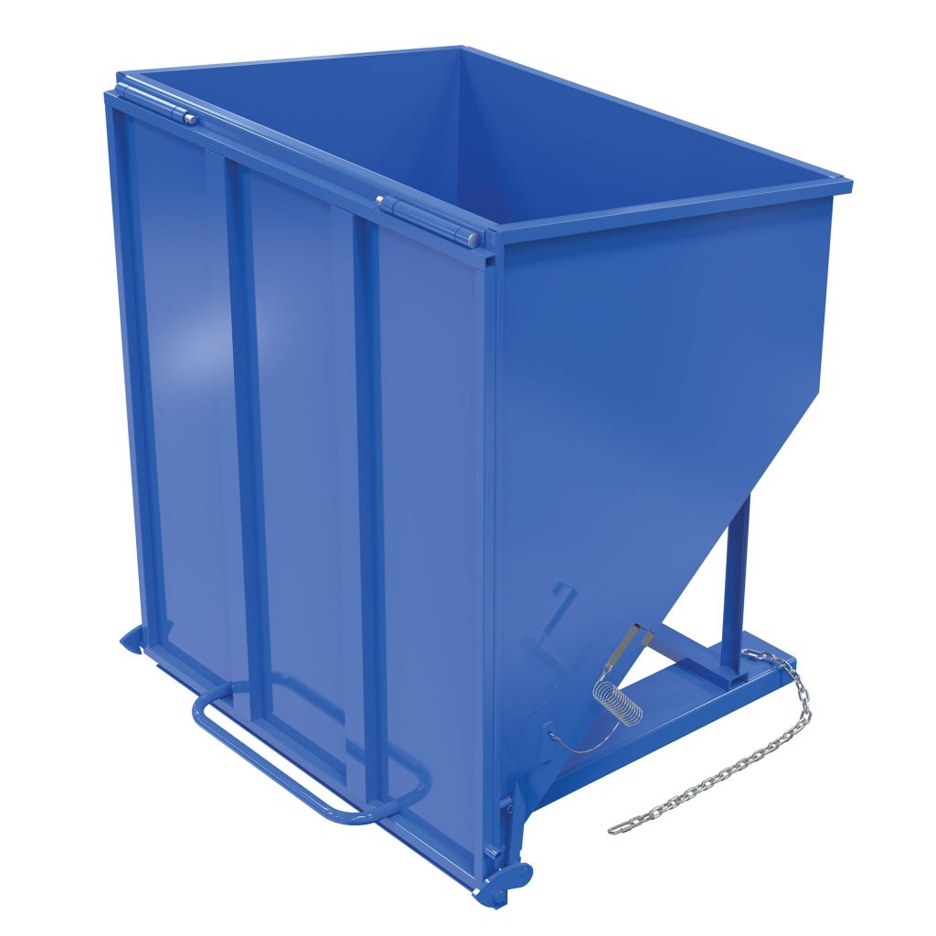 Steel Chute Hopper 2 Cubic Yards Volume