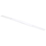 A long, thin white adhesive tape with a thicker center looks like the 3M™ 8330 Carrying Handles - 1 3/8 x 23 (200 Pack), on a plain white background.