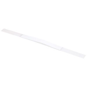 A long, thin white adhesive tape with a thicker center looks like the 3M™ 8330 Carrying Handles - 1 3/8 x 23 (200 Pack), on a plain white background.
